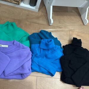 Zara Bundle of Colorful Sweater Collection